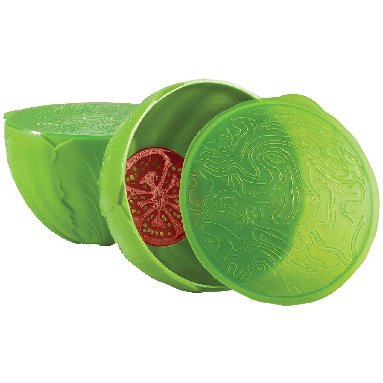 Hutzler Salad Saver Storage Bowl with Lid - Keeps Lettuce, Spinach &#x26; Kale Fresh Longer