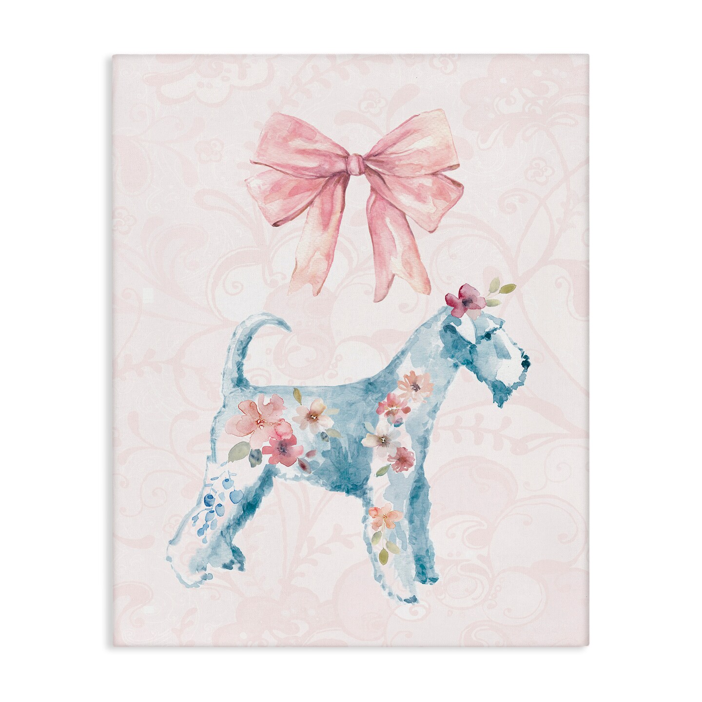 Stupell Industries Pastel Dog Glam Details Canvas Design by Carol Robinson