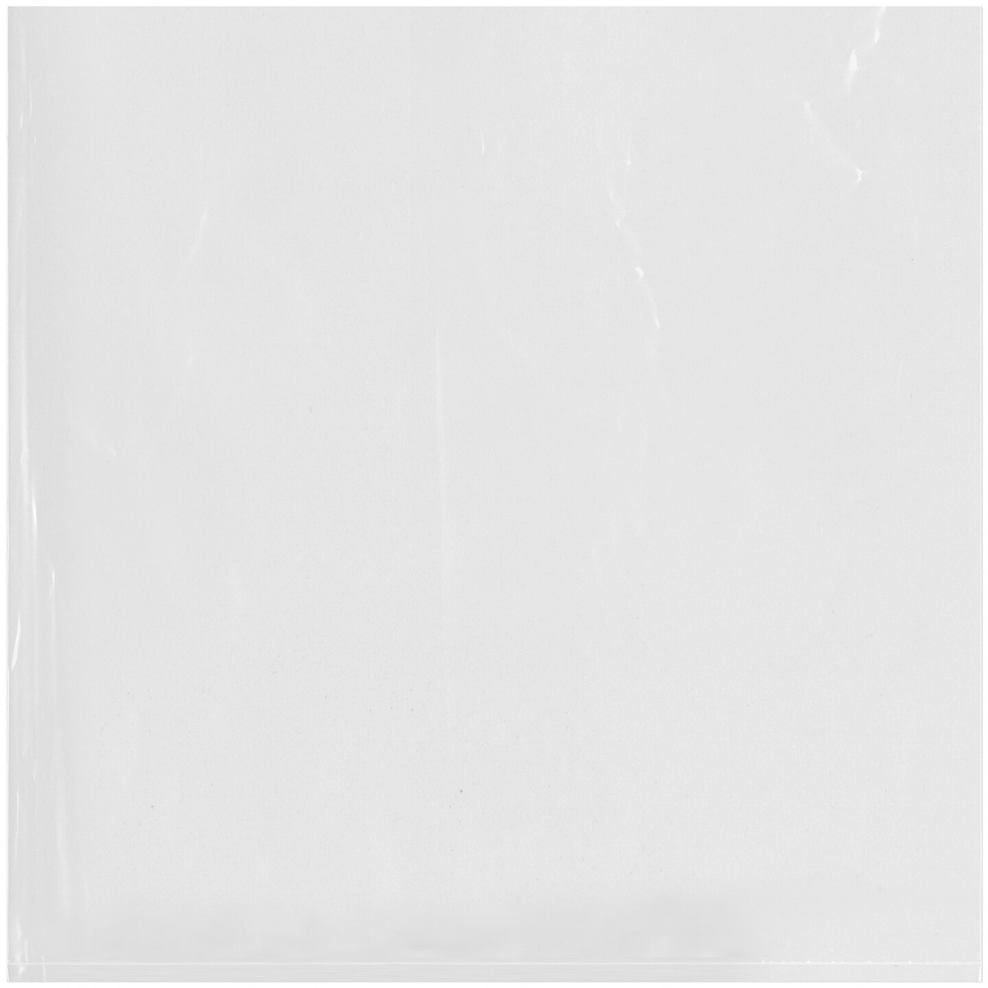 Plymor 12&#x22; x 12&#x22;, 1.25 Mil Flat Open Clear Plastic Poly Bags