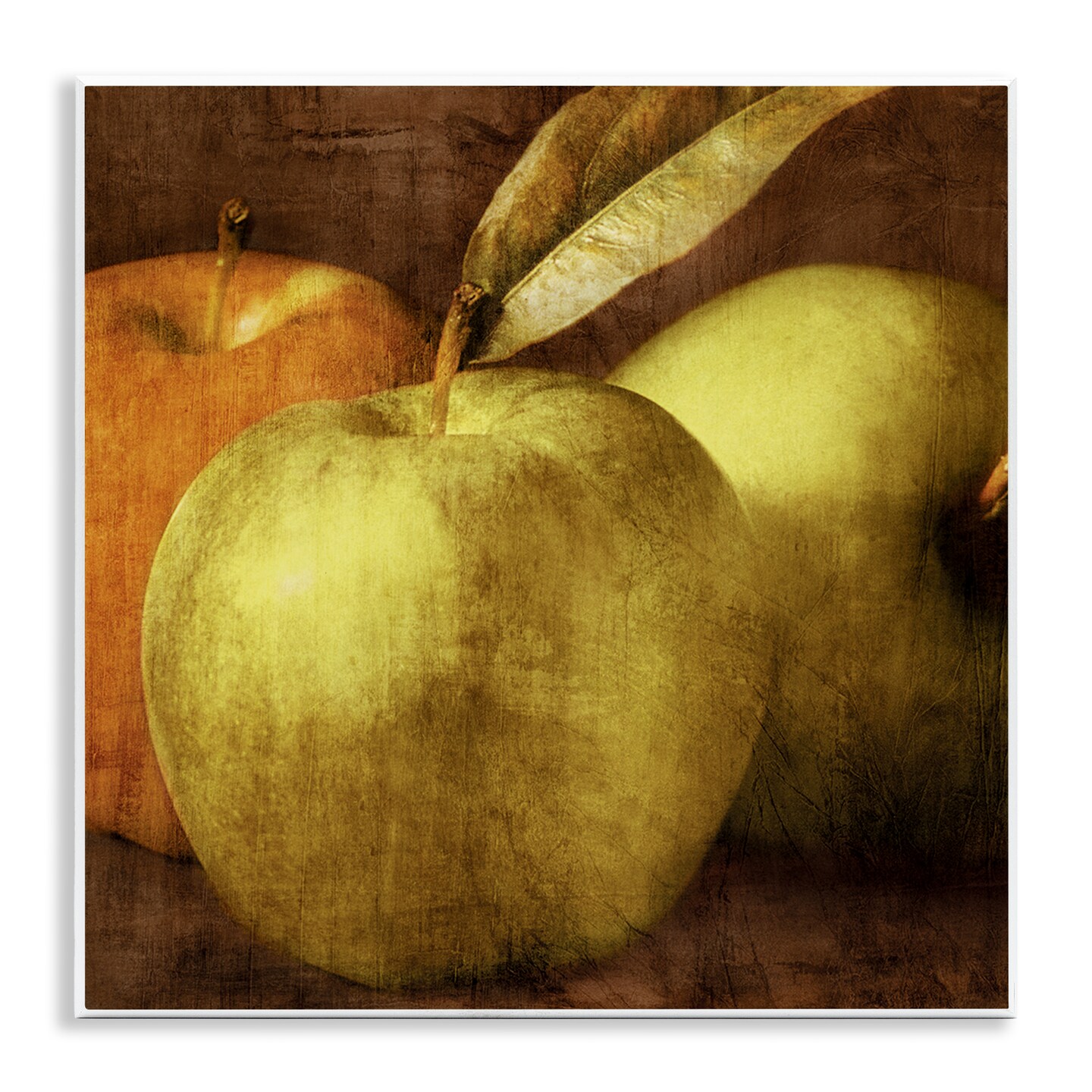 Stupell Industries Vintage Apples Close Up Wall Plaque Design by Caroline Kelly