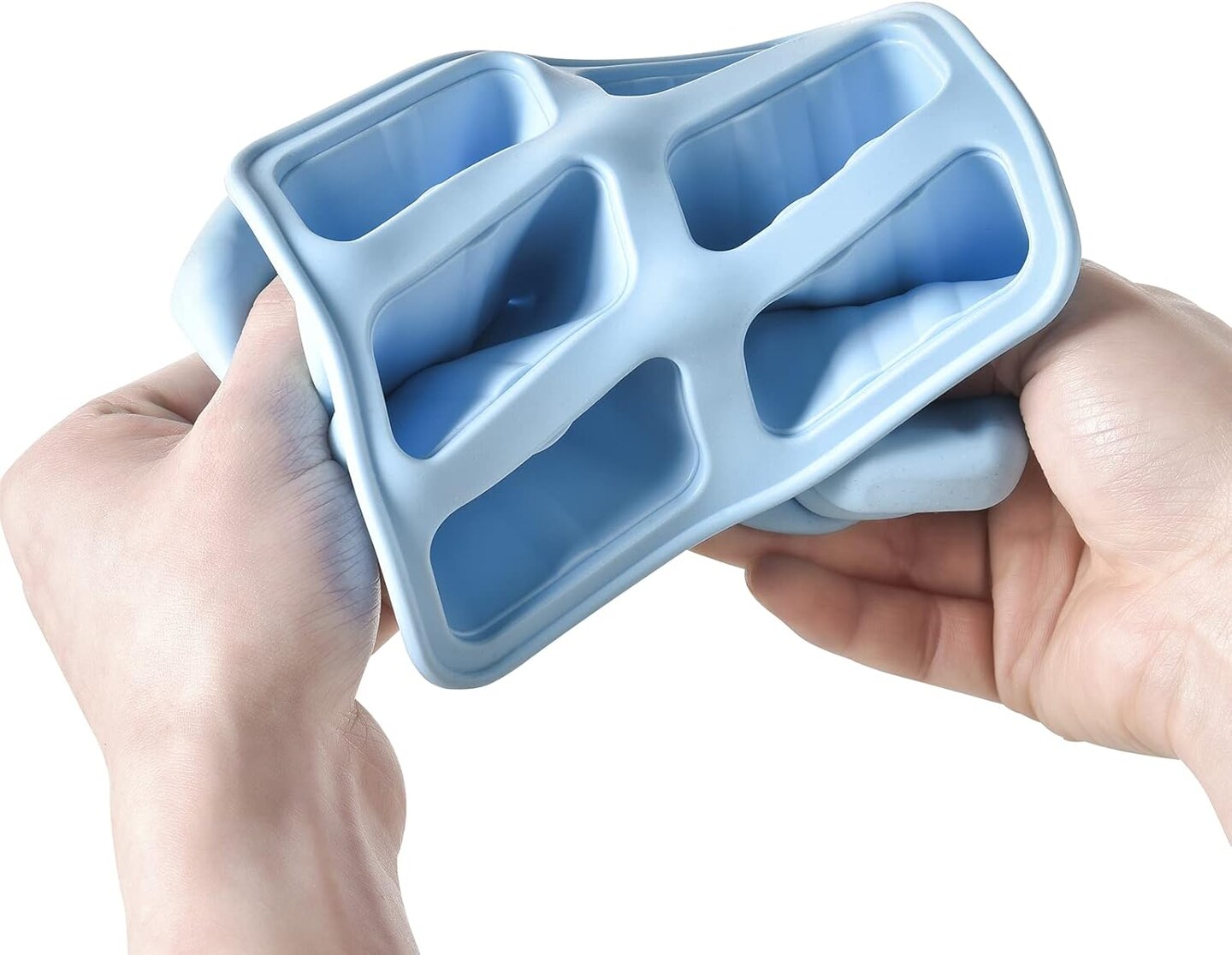 Popsicle Mould&#xFF0C;Popsicle Maker Popsicle Molds 6 Pieces Silicone Ice Pop Molds BPA Free Popsicle Mold Reusable Easy Release Ice Pop Make (Blue)