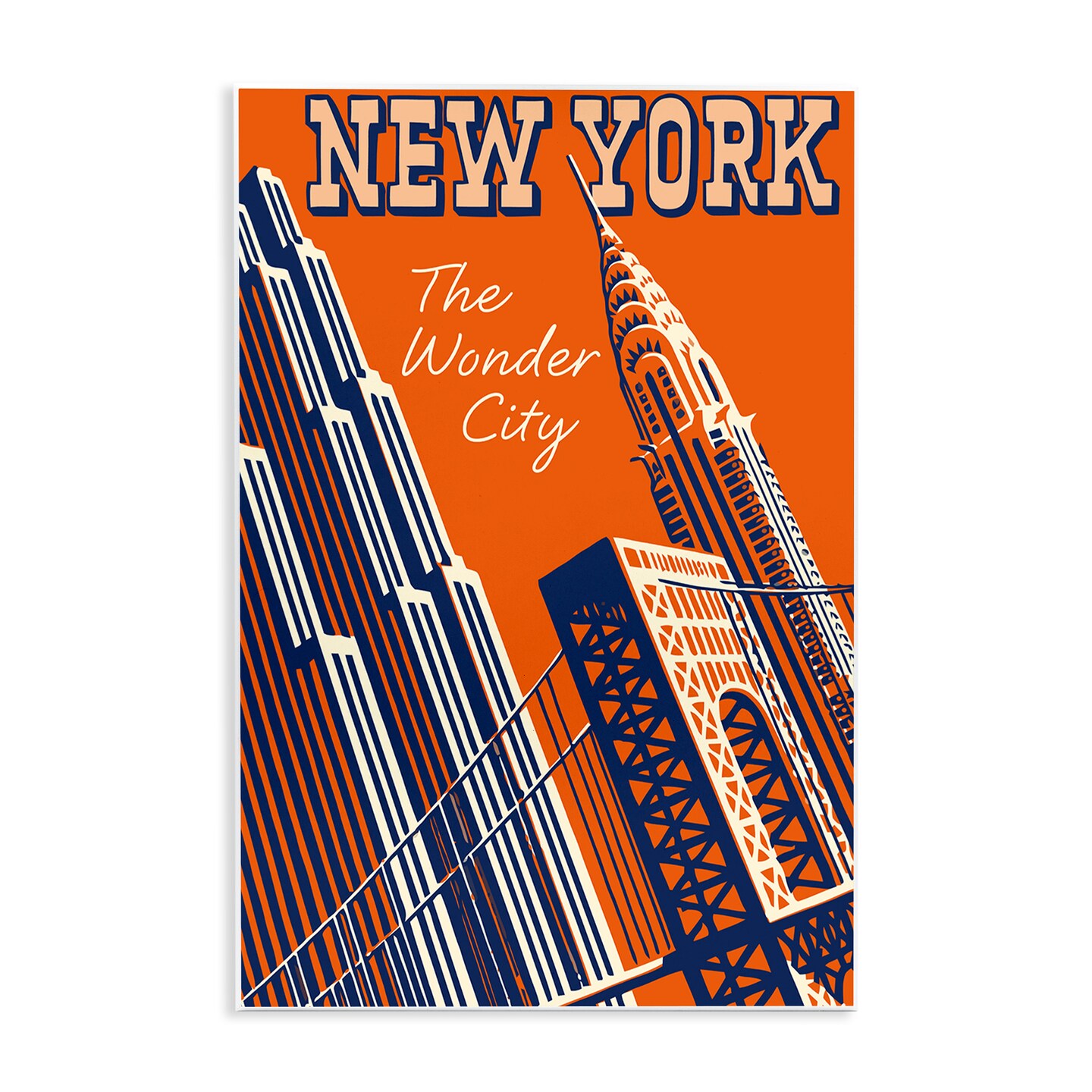 Stupell Industries New York The Wonder City Wall Plaque Design by Marcus Jules