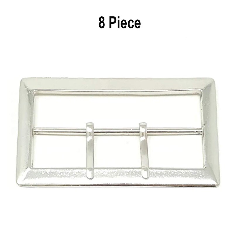 Silver Rectangular Belt Buckle 3.5 Inche