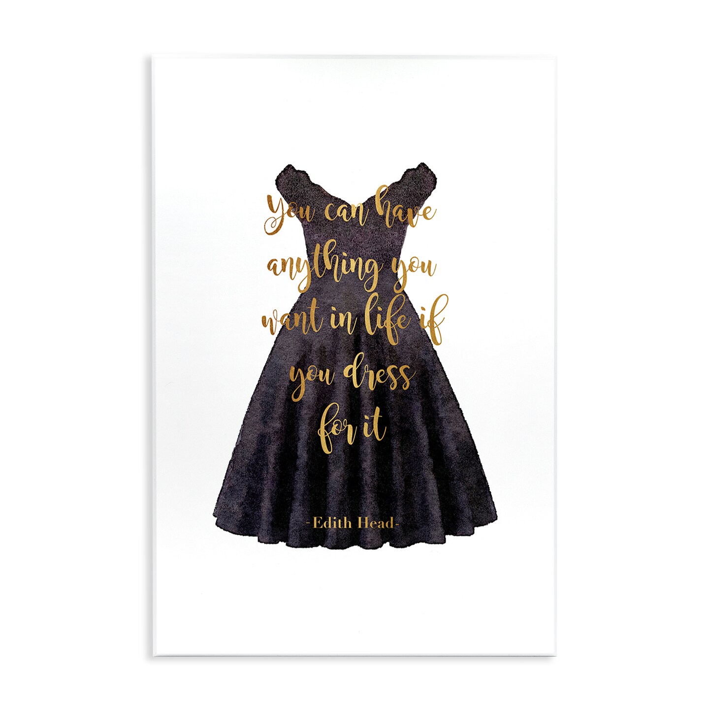 Stupell Industries Dress The Part Fashion Quote Wall Plaque Design by Amanda Greenwood