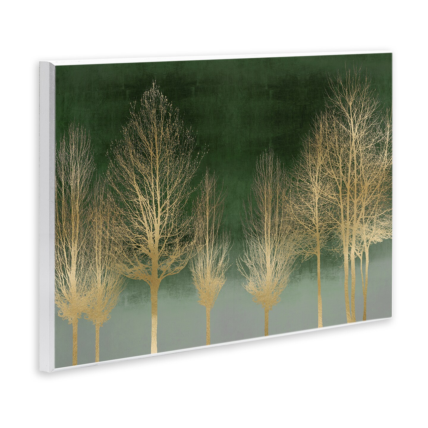 Stupell Industries Gold Gradient Forest Wall Plaque Design by Kate Bennett