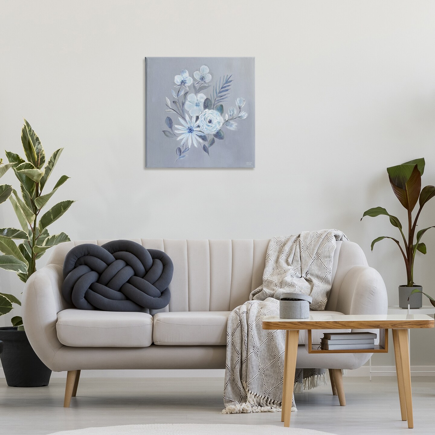 Stupell Industries Blue Toned Floral Bunch Canvas Design by Marilyn Dunlap