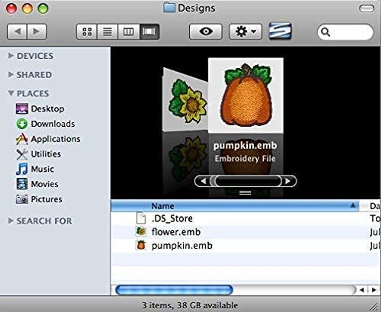 Embrilliance Thumbnailer Software for Mac and PC