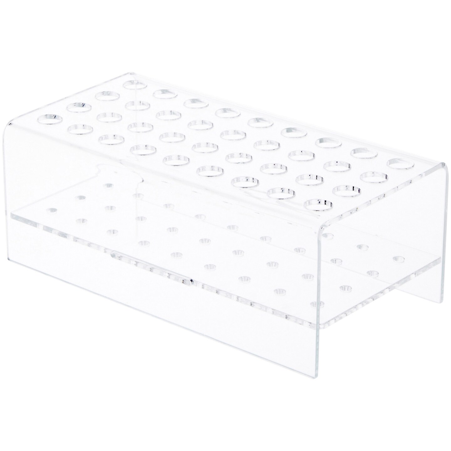 Plymor Clear Acrylic 36 Pen Display Holder Stand, 3.125&#x22; H x 8.25&#x22; W x 4.25&#x22; D