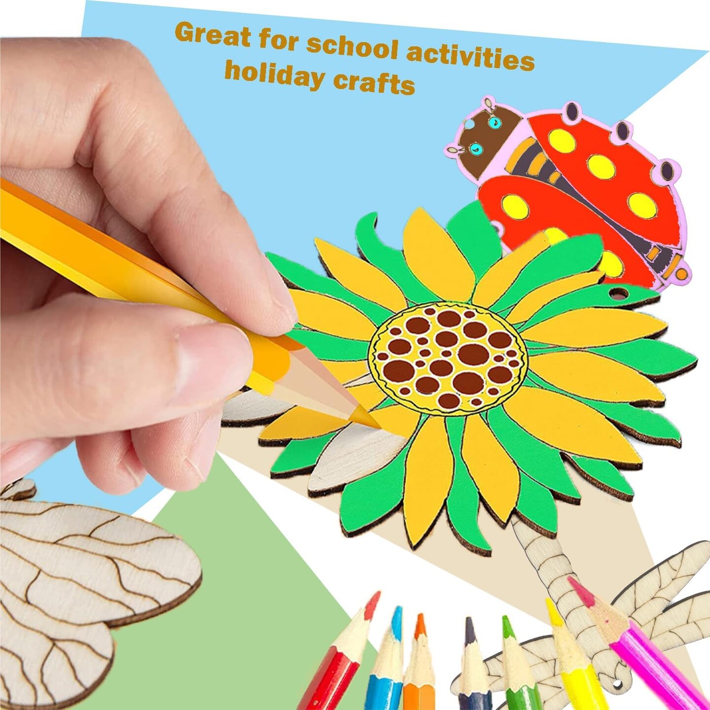 80 PCS Unfinished Wooden Cutouts