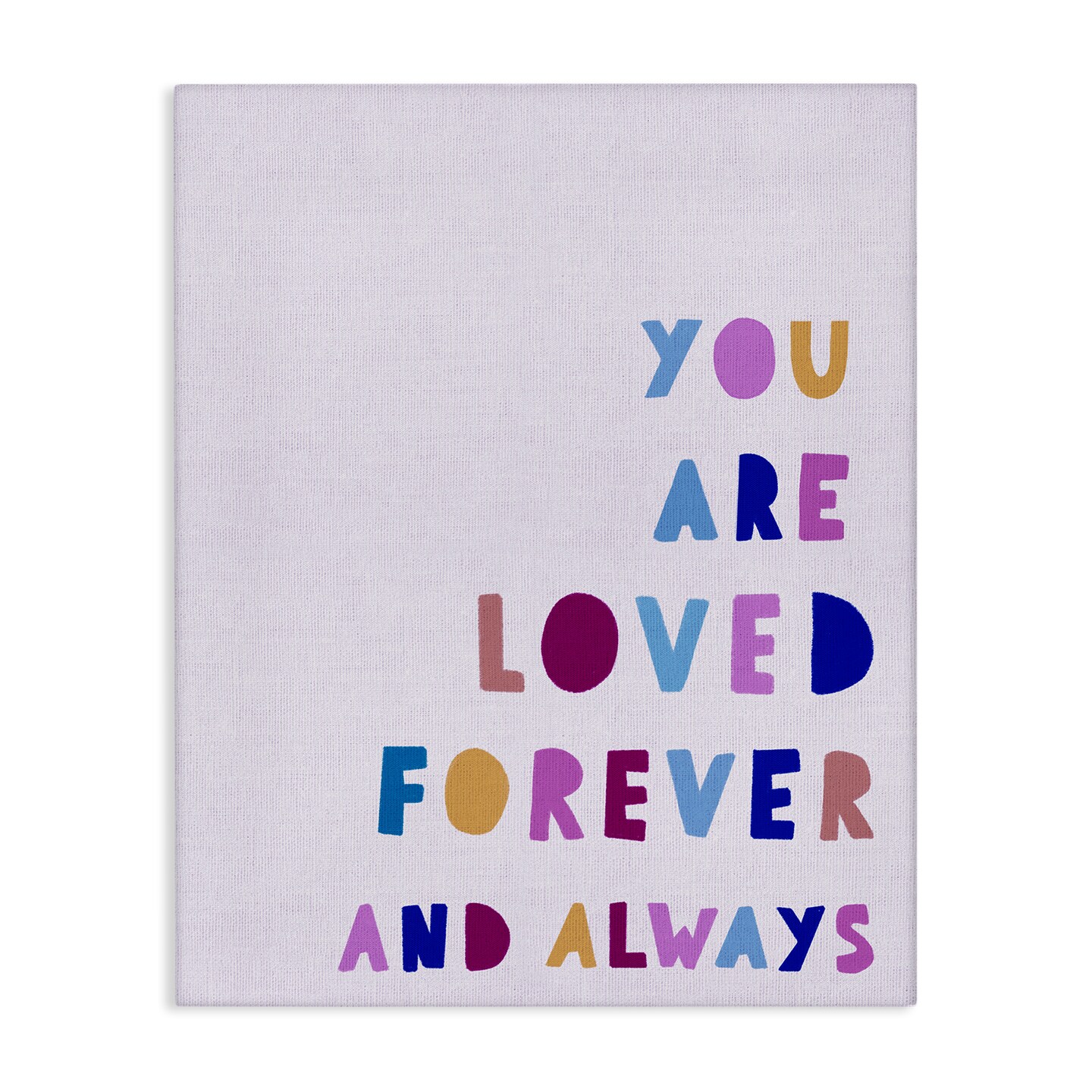 Stupell Industries You Are Loved Forever Canvas Design by Leah Straatsma