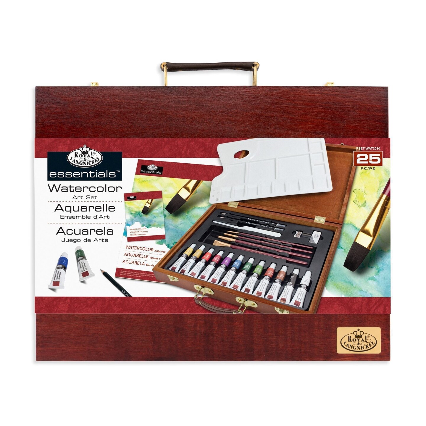 RSET-WAT2030 | Essentials™ 25pc Watercolor Painting Travel Art Set