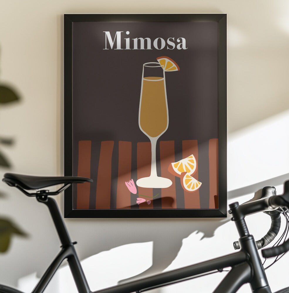 Mimosa - Miho Art Studio 24x36 Black Framed Art | Home or Office Art