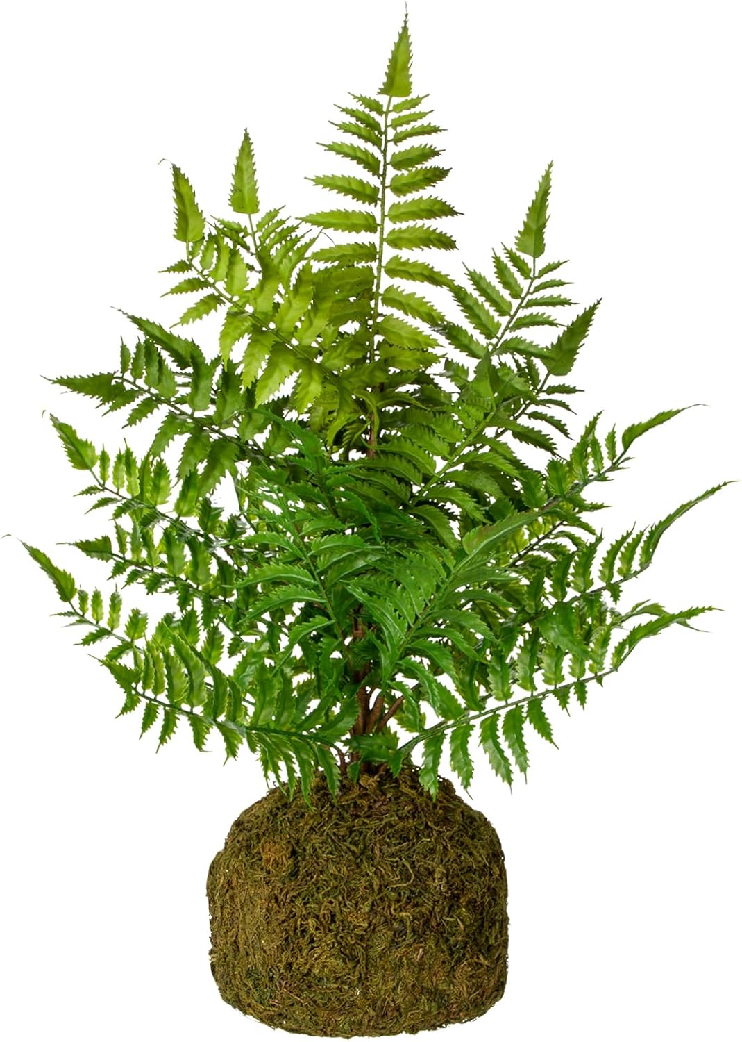 Fake Plants 18&#x27;&#x27; Tall Artificial Boston Fern Plant Realistic Faux Plants with Mossy Plant Bale, Ferns Artificial Plants Indoor Potted Plants Artificial Decor for Home Office Farmhouse Kitchen Bathroom