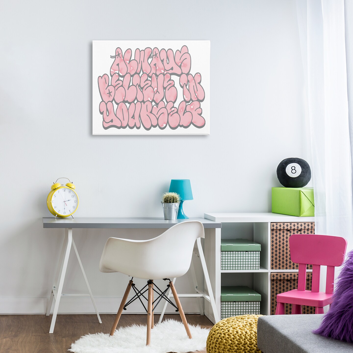 Stupell Industries Believe in Yourself Graffiti Canvas Design by Marcus Prime