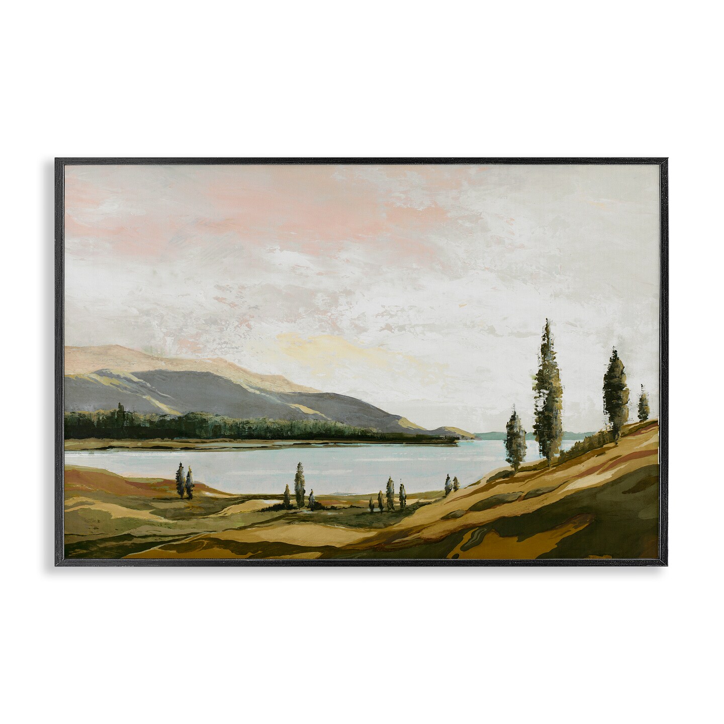 Stupell Industries Calm Scenic Landscape Framed Giclee Design by Max Maxx