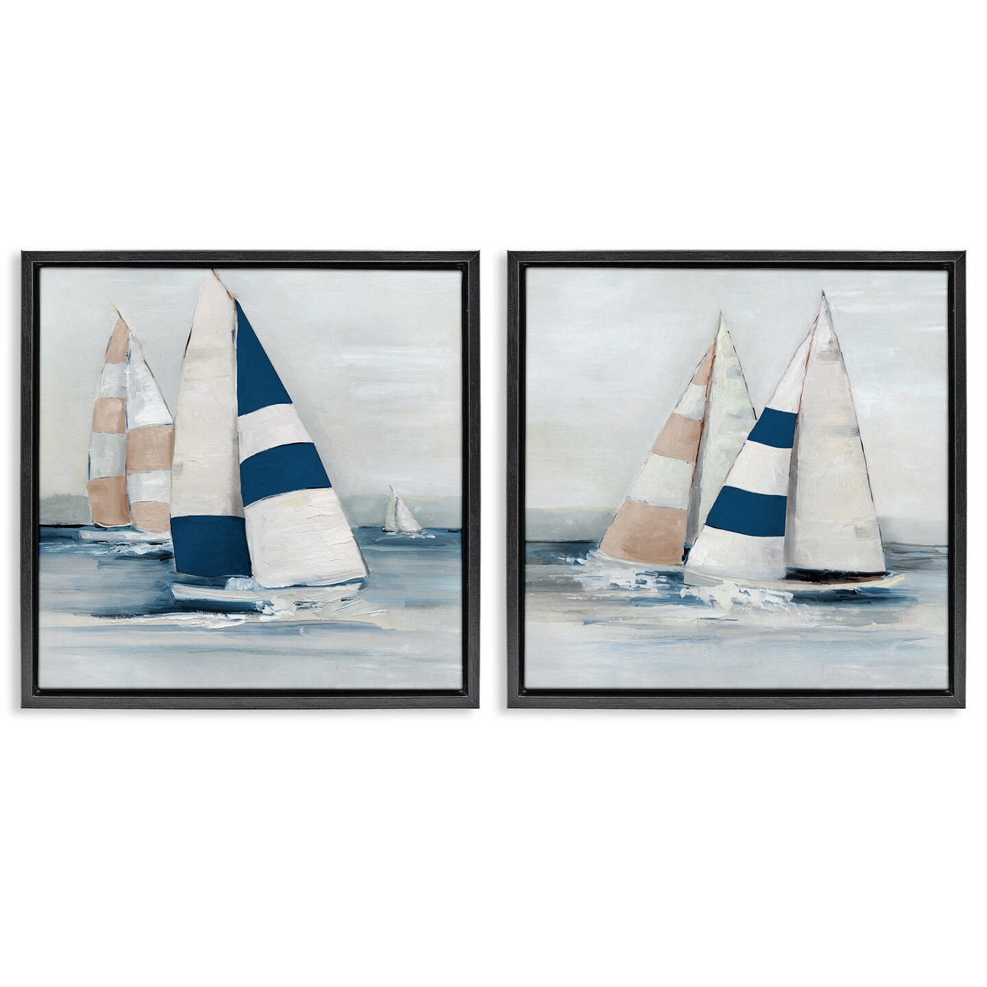 Stupell Industries Sailboat Fleet Voyage 2pc Floating Frame Set Design ...
