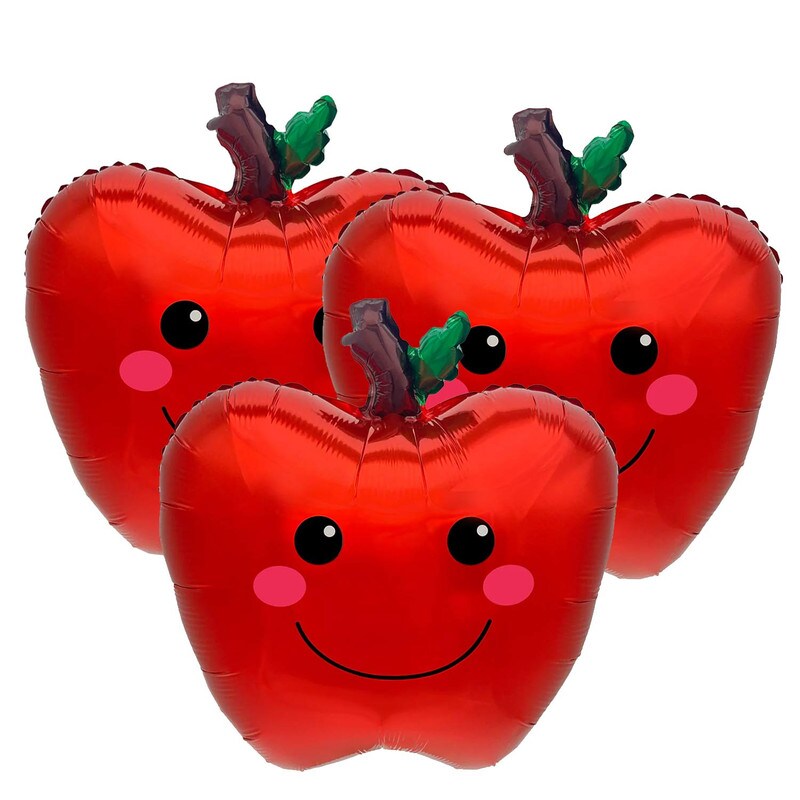 LA Balloons&#xAE; 19 Inch Smiling Apple Balloon