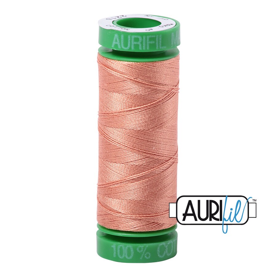 Peach (2215) | 40wt Small Spool (150M / 164Y) | Aurifil Thread