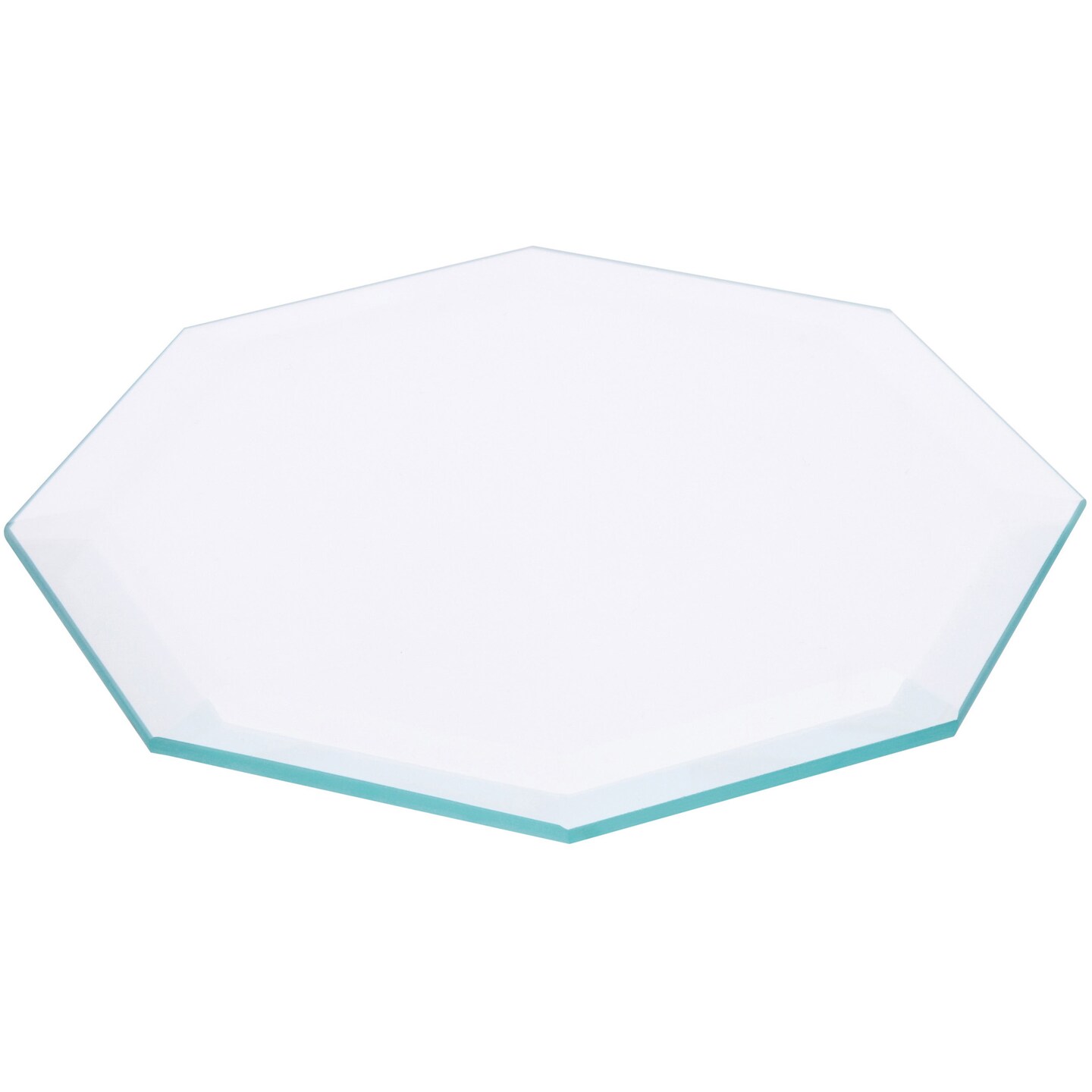 Plymor 5&#x22; Octagon, 5mm Thick Beveled Clear Glass