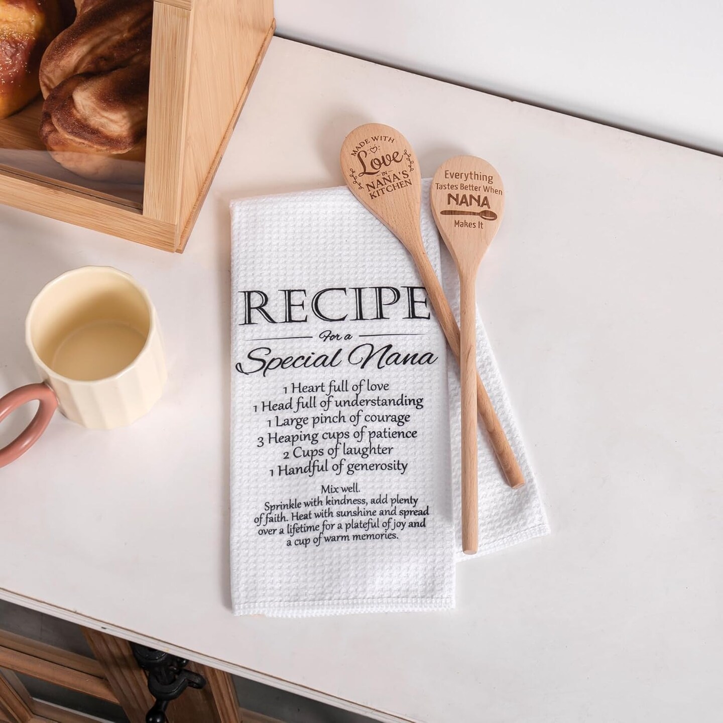 Nana Gifts, Mothers Day Gift Basket for Nana, Grandmother from Grandkids, Granddaughter, Grandson - Kitchen Cooking Present Ideas