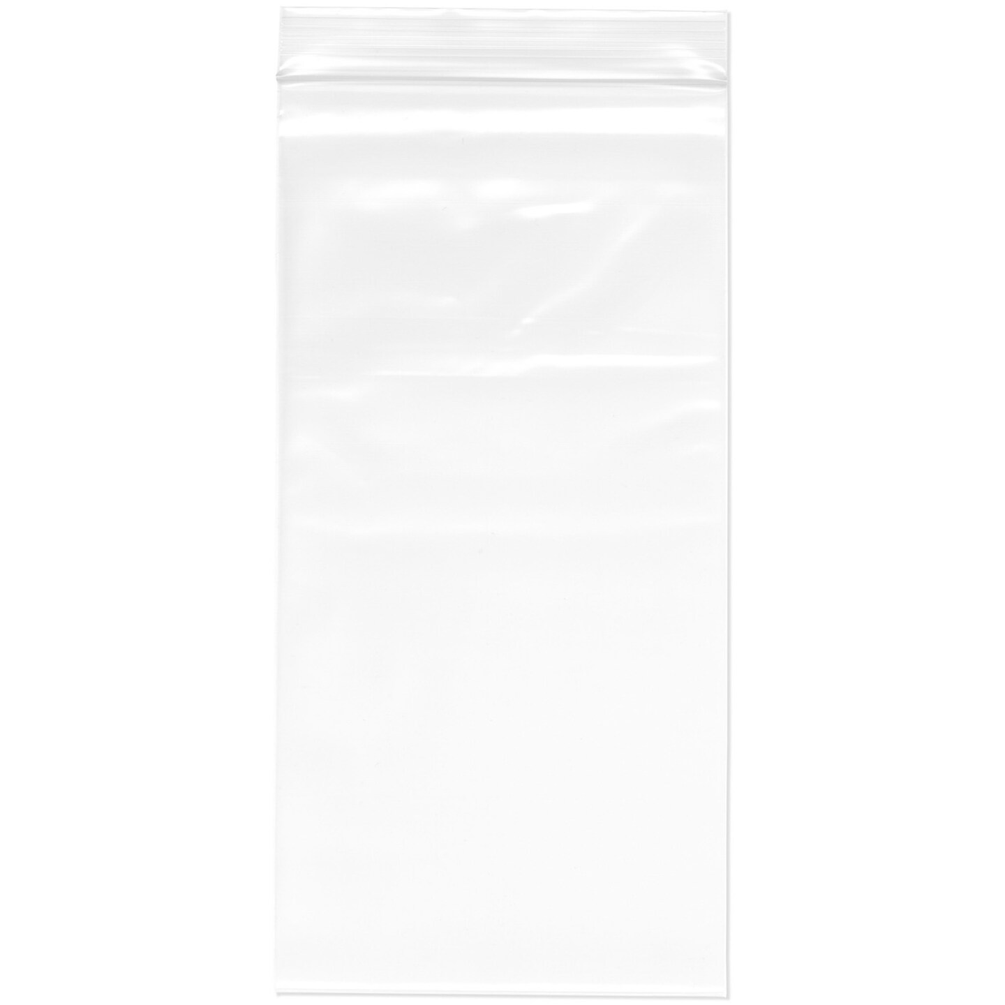 Plymor 5" x 10", 4 Mil Heavy Duty Zipper Reclosable Plastic Bags