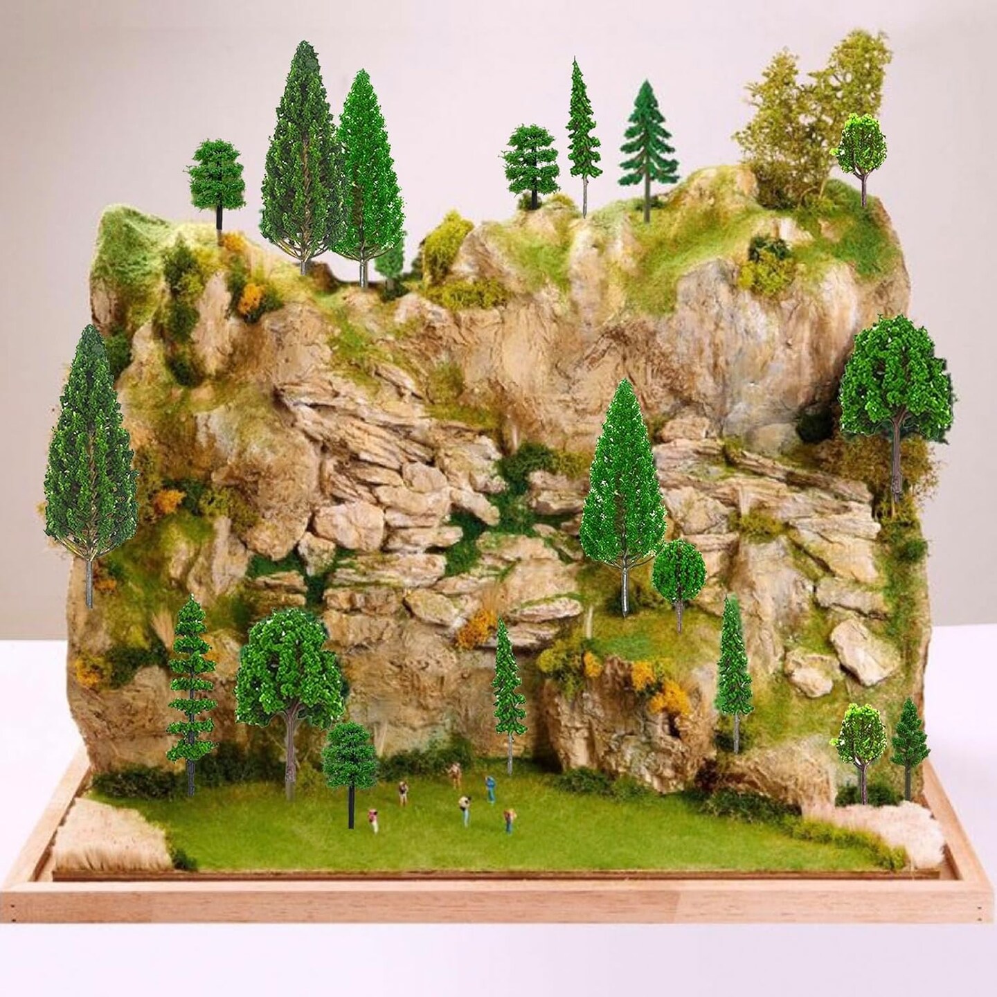 32PCS Model Trees Mixed Miniature Trees Model Tree Train Trees Railroad Scenery Diorama Tree Architecture Trees Fake Trees