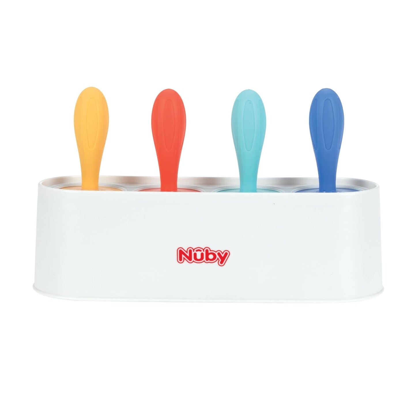 Stick Pops - (4-Count) Silicone Popsicle Molds for Toddlers and Babies 4+ Months - Easy to Make Frozen Treats or Baby Teething Relief