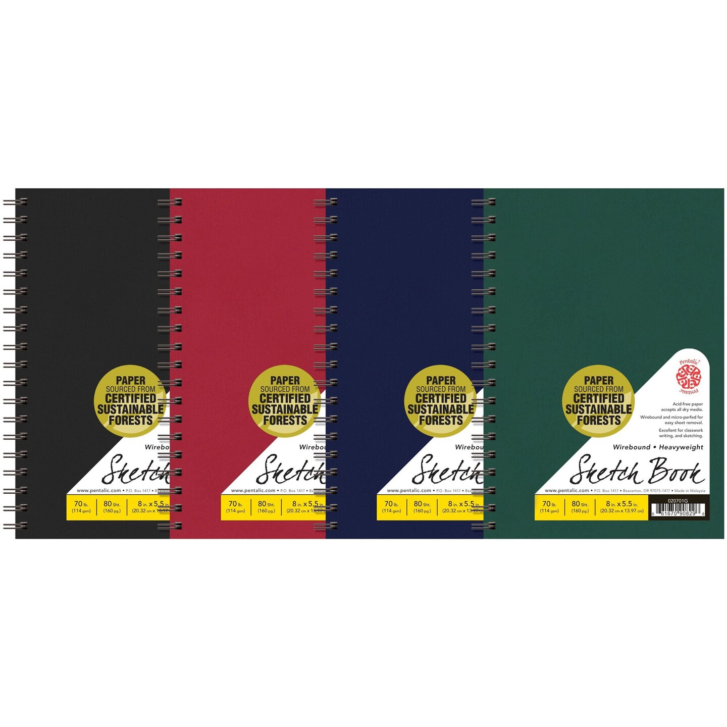 PTL-020701 Series | AF Sketchbook 80/Wirebound/70#