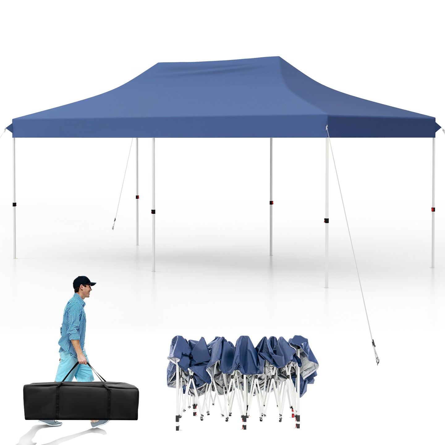 Oxford Pop-Up Canopy Tent with UV and Height Adjustments