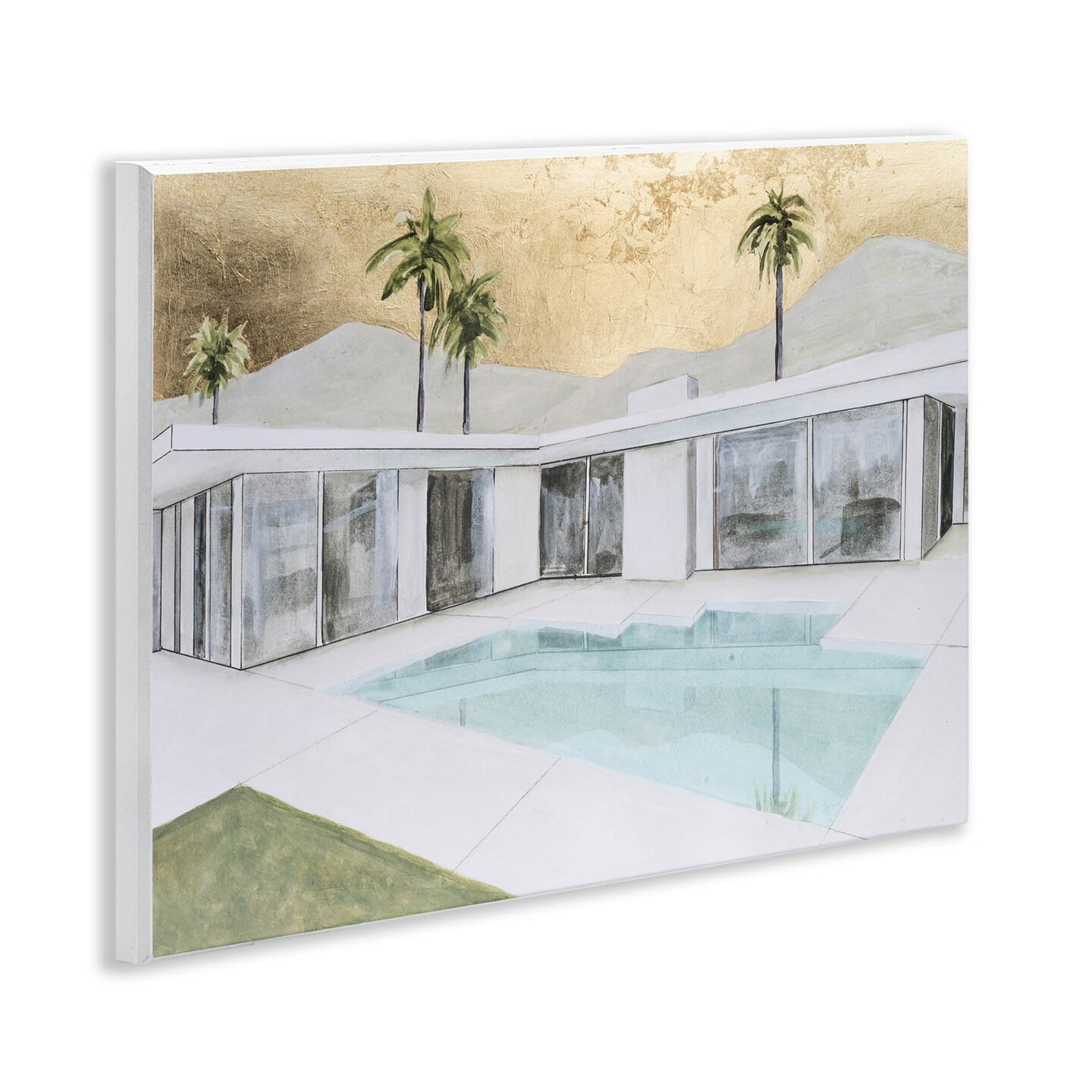 Stupell Industries Modern Chic Pool View Wall Plaque Design by Michael Willett