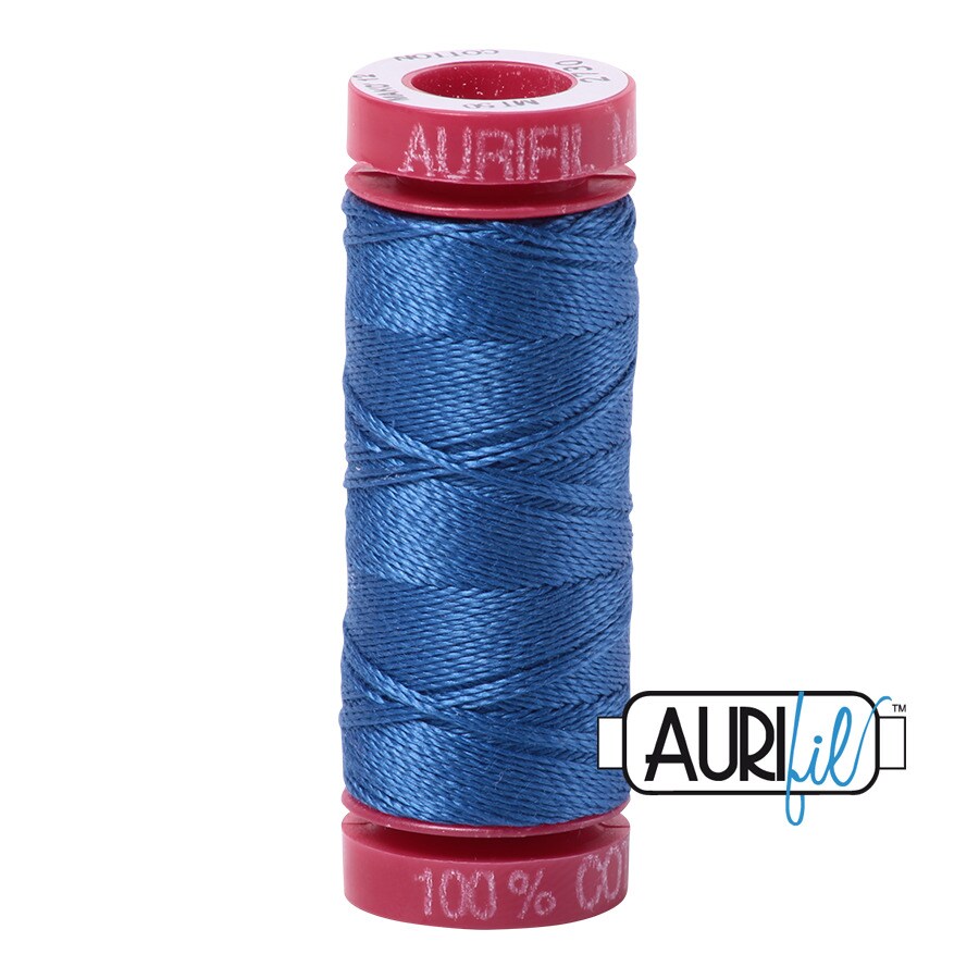 Delft Blue (2730) | 12wt Small Spool (50M / 54Y) | Aurifil Thread