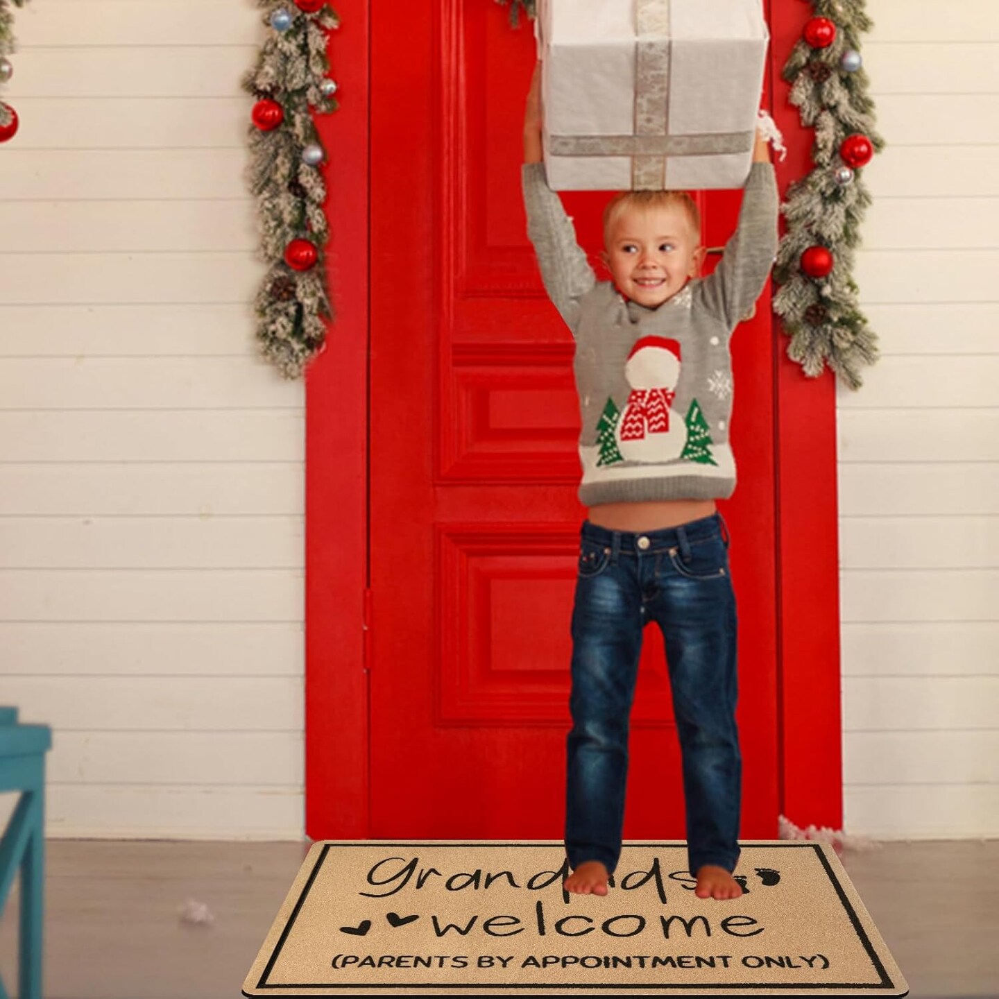 Mothers Day Nana Gifts for Grandma,Grandma Mothers Day Doormat Gift,Nana Gifts,Nana and Papa Gifts,Nana Gifts from Grandkids Granddaughter,Birthday Grandparents Gifts