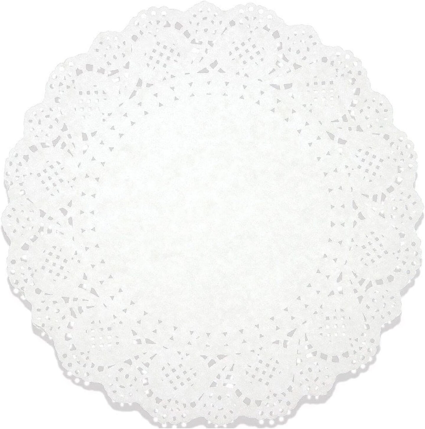 Lace Doilies Paper 250 Pack Set- Decorative Round Placemats Bulk, Table Runner, Cake Box Liners, Desserts, Baked Treat Display