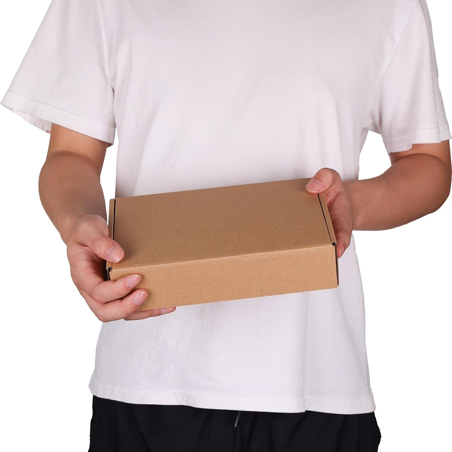 6-Pack 9x6x2 Inch Brown Kraft Shipping Boxes – Tab Lock Tuck Top Mailer Boxes for Small Business, Gifts, and Packaging (Brown)