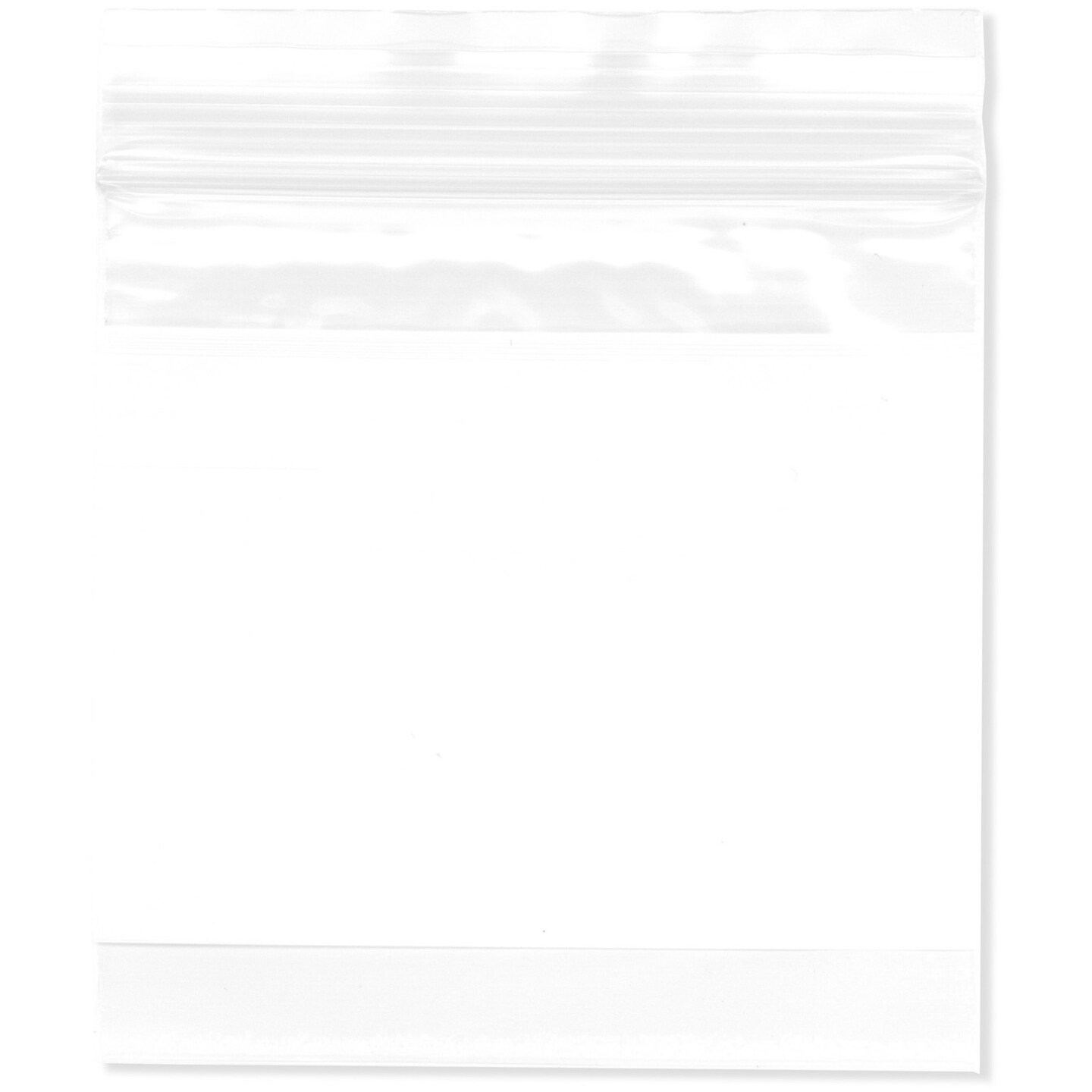 Plymor 3" x 3", 2 Mil with White-Block Zipper Reclosable Plastic Bags