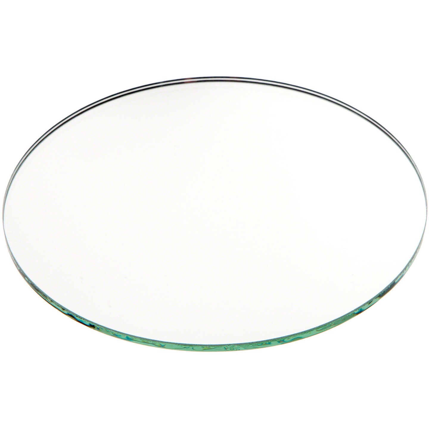Plymor 5&#x22; Round, 3mm Thick Non-Beveled Glass Mirror Circle
