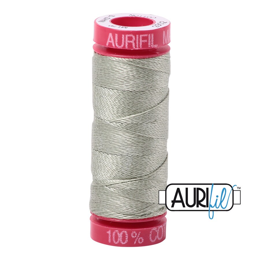 Light Laurel Green (2902) | 12wt Small Spool (50M / 54Y) | Aurifil Thread
