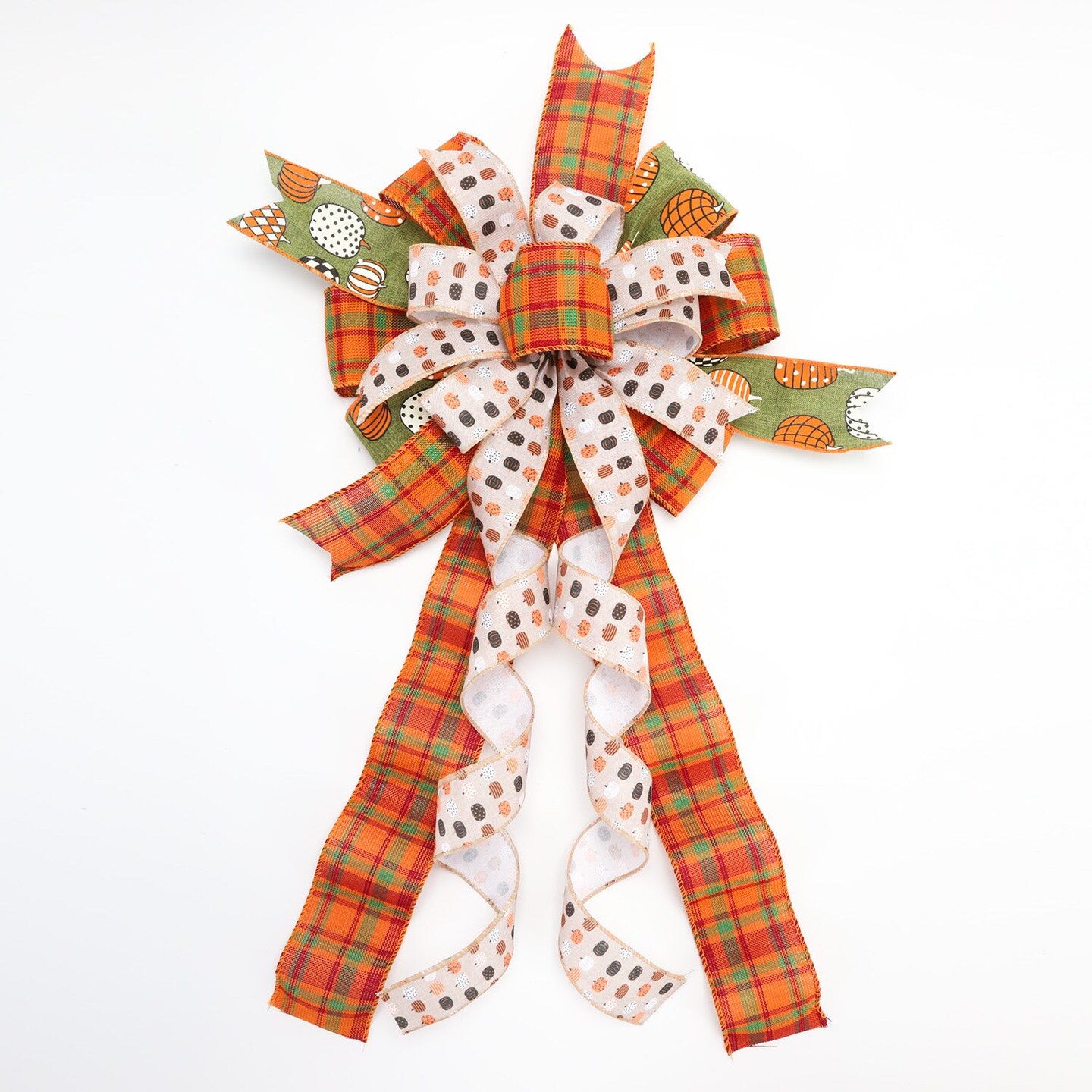 LaRibbons 2 1/2&#x22; Wired Ribbon | &#x22;Harvest Plaid&#x22; Rust/Multi | 10 Yard Roll