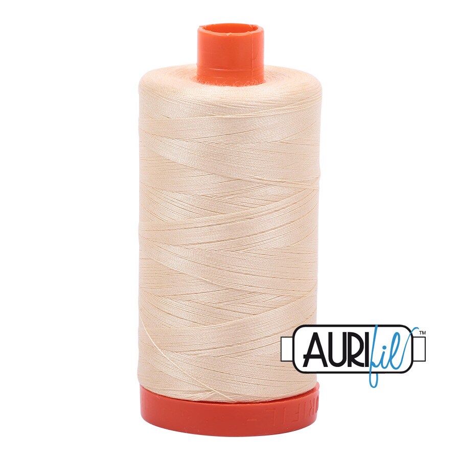 Butter (2123) | 50wt Large Spool (1300M / 1422Y) | Aurifil Thread