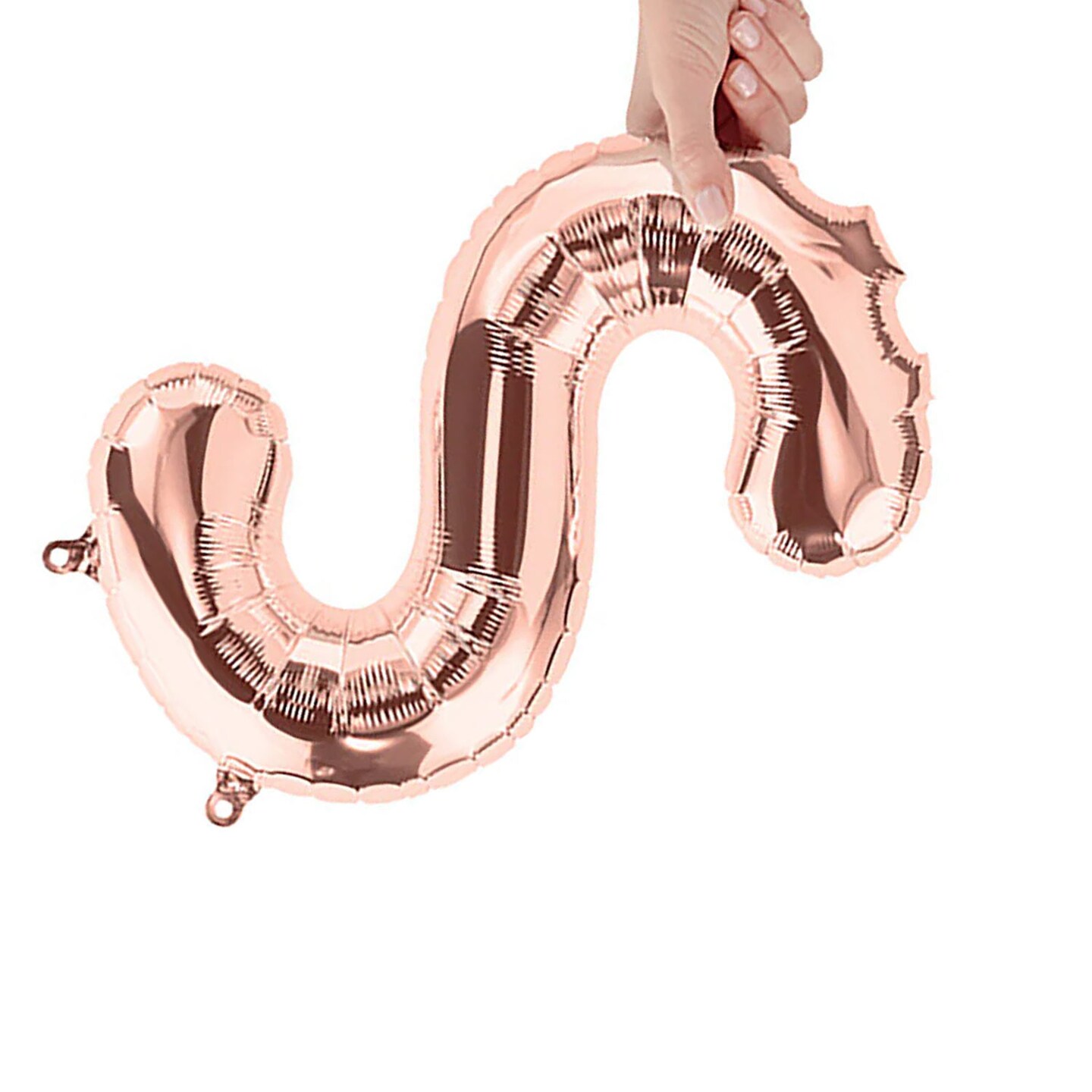 NorthStar Balloons&#xAE; 16 Inch Letter S Rose Gold Air Fill Only