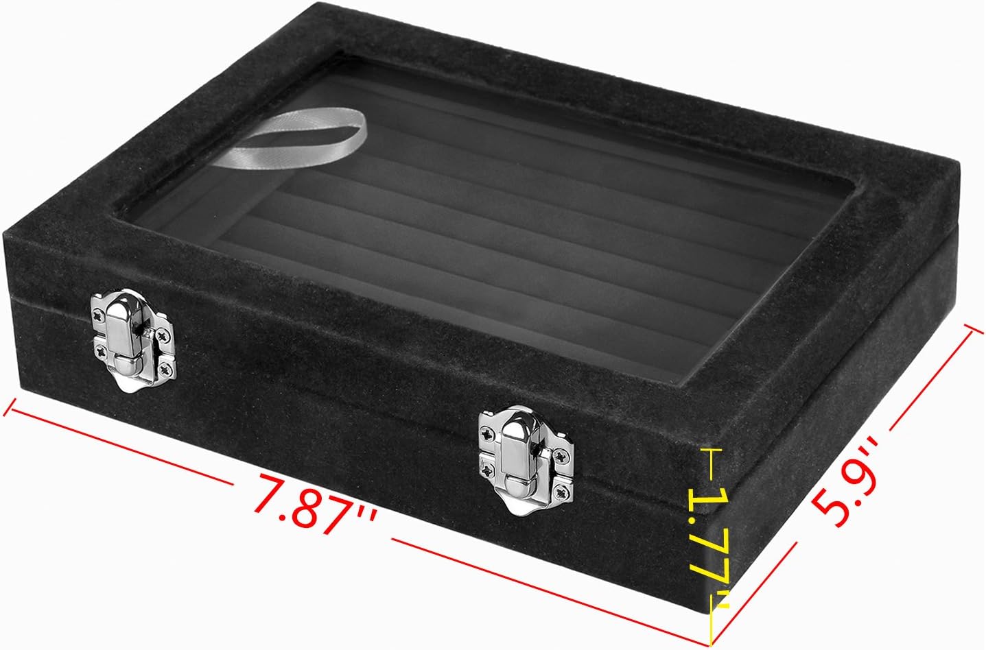 7 Slots Velvet Jewelry Earring Storage Box