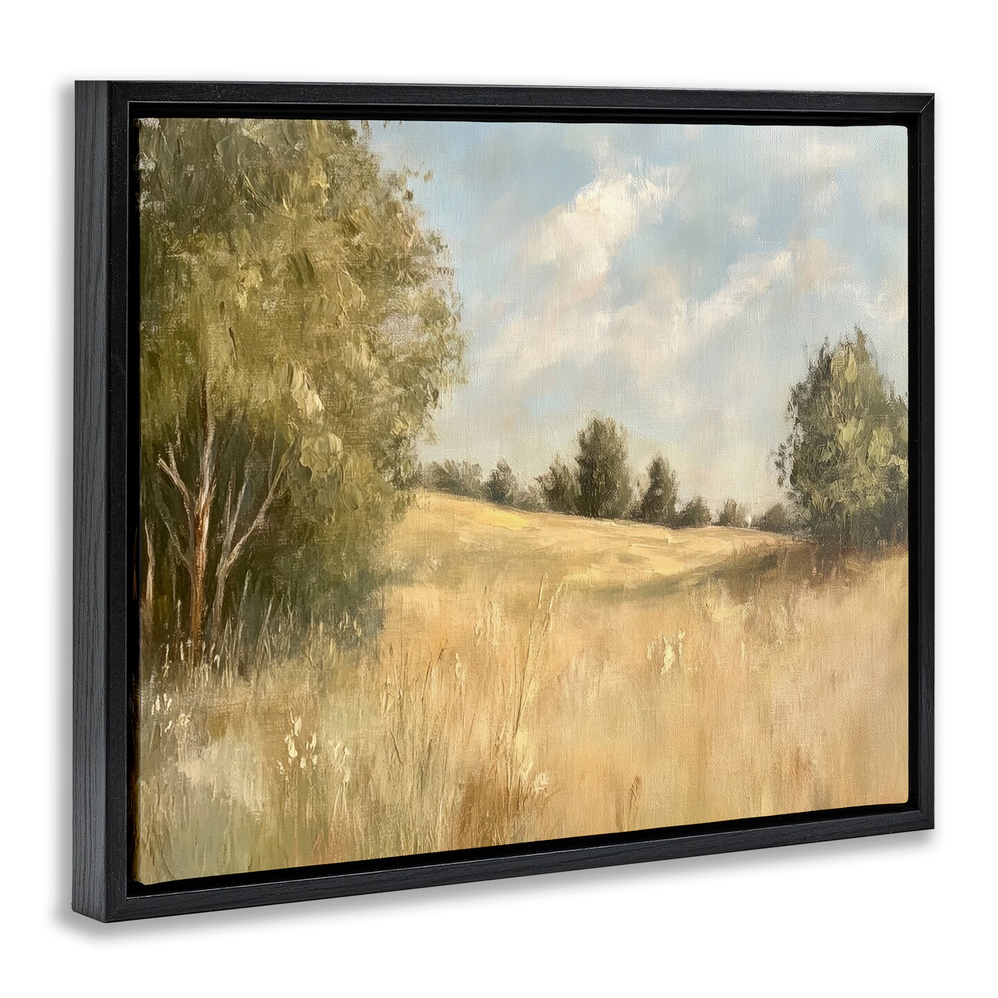 Stupell Industries Classic Country Field Floating Frame Design by Petal Prints Design