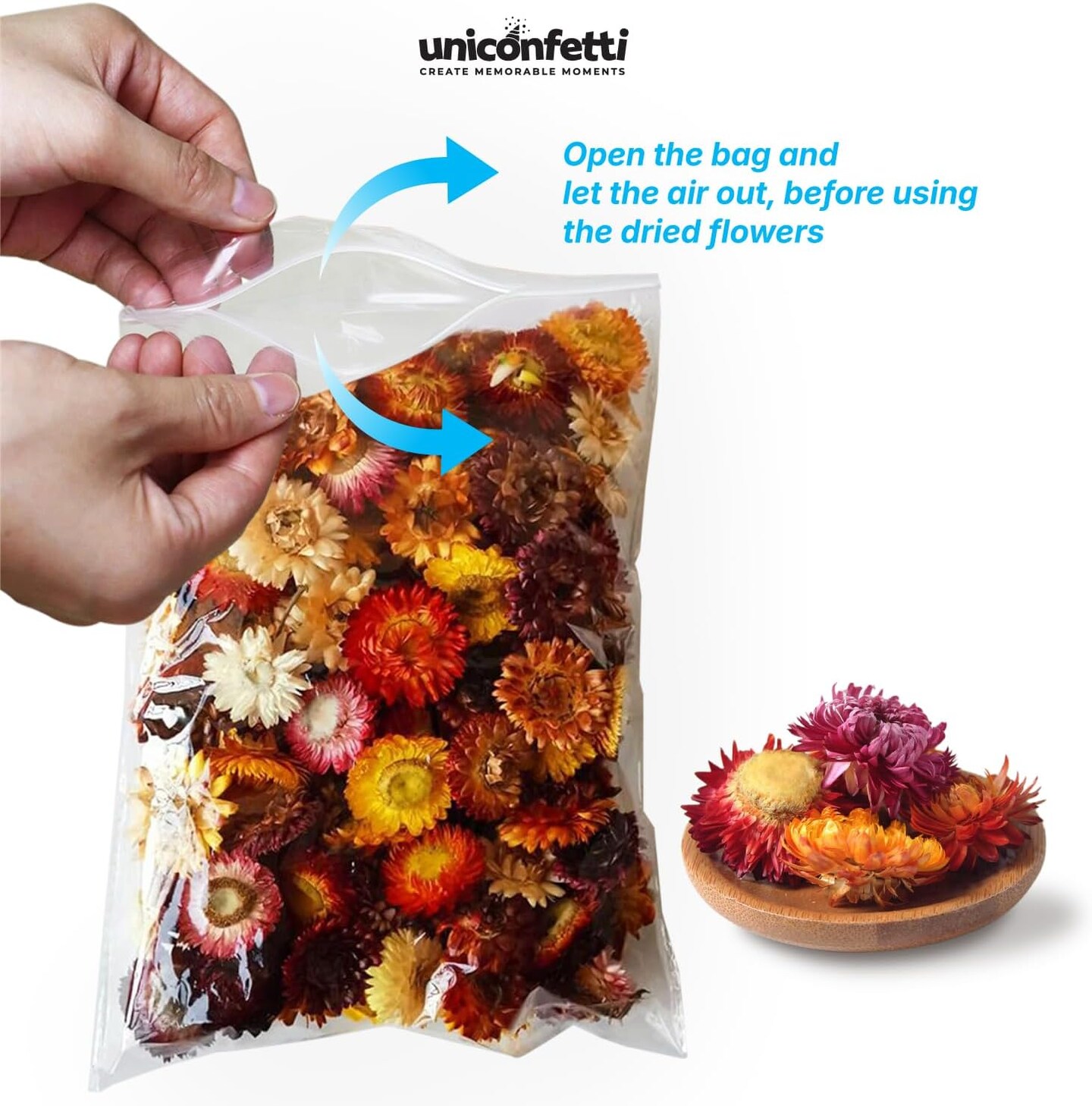 Dried Flower Red Plum Biodegradable Confetti - Flower Petals for Weddings, Flower Girl Toss, Wedding