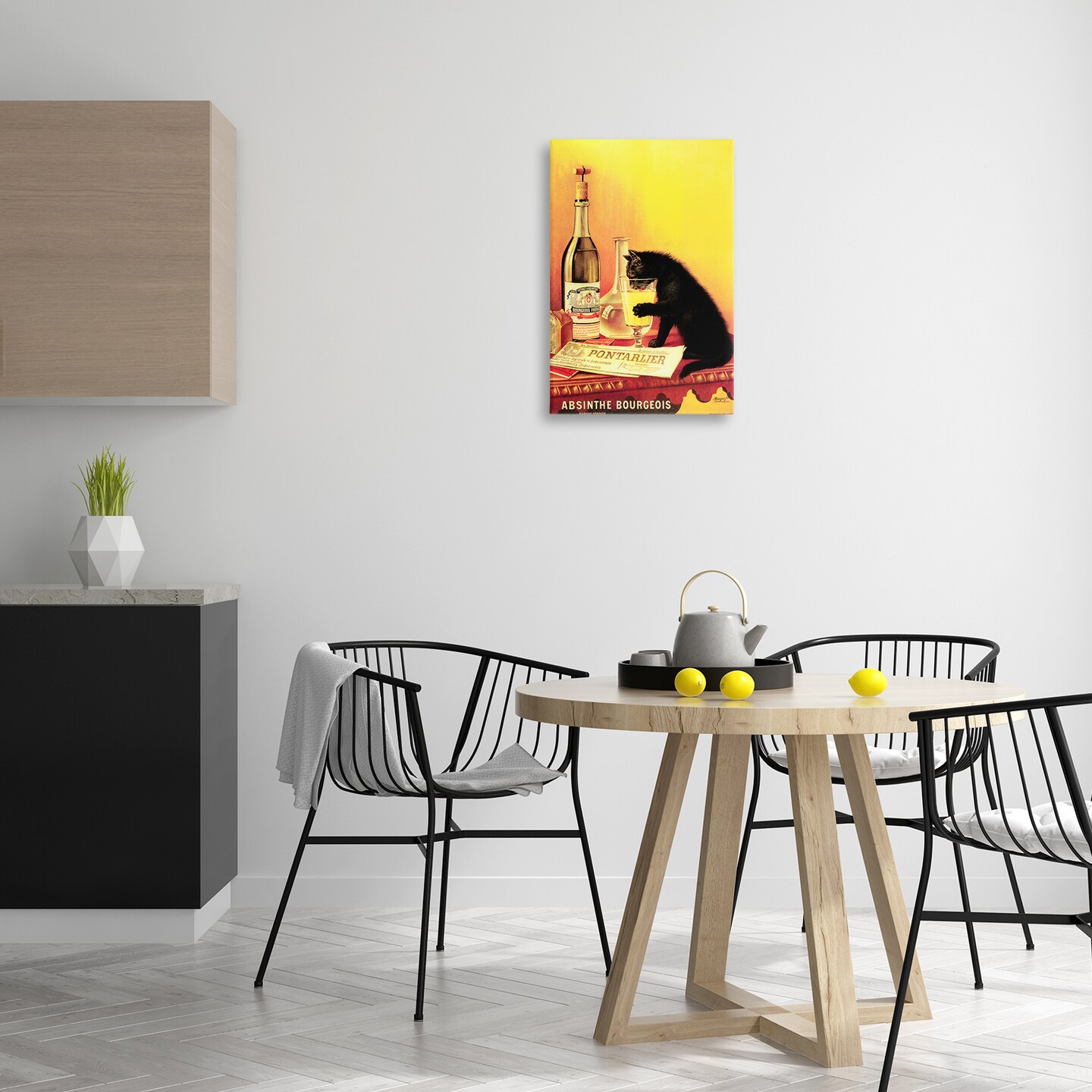 Stupell Industries Vintage Cat &#x26; Absinthe Canvas Design by Marcus Jules