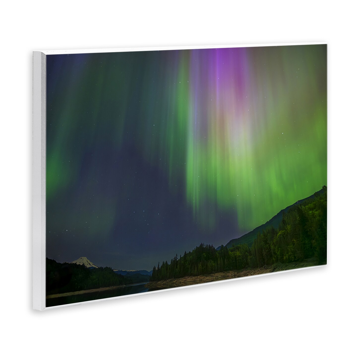 Stupell Industries Green Glowing Northern Lights Wall Plaque Design by Nancy Crowell