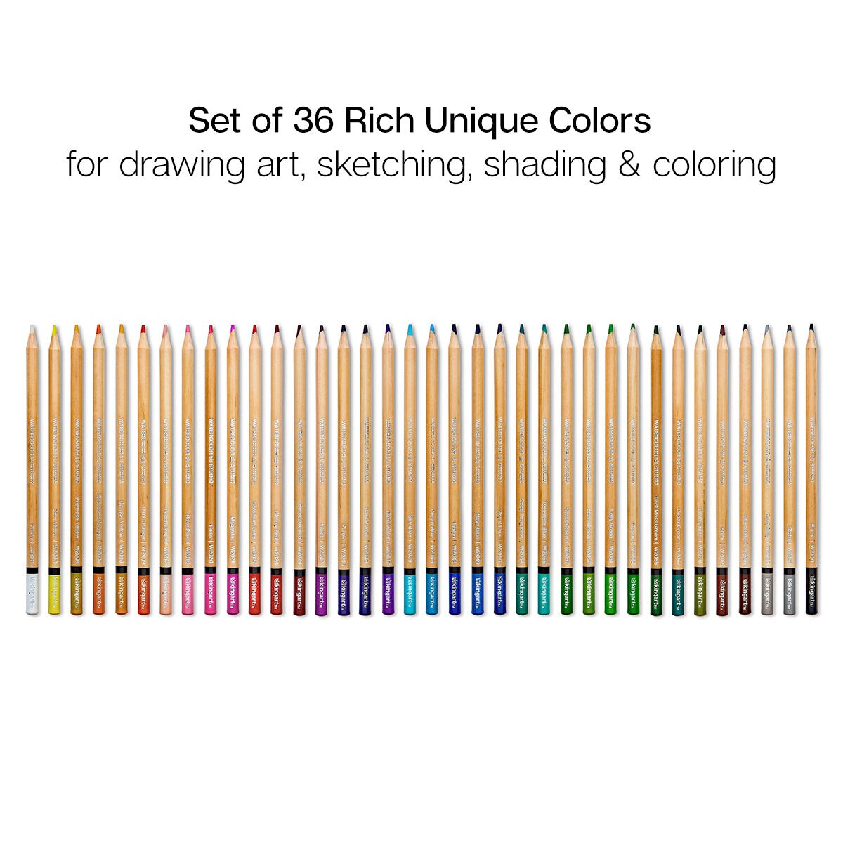 KINGART&#xAE; Colored Pencil Set, 36 Colors