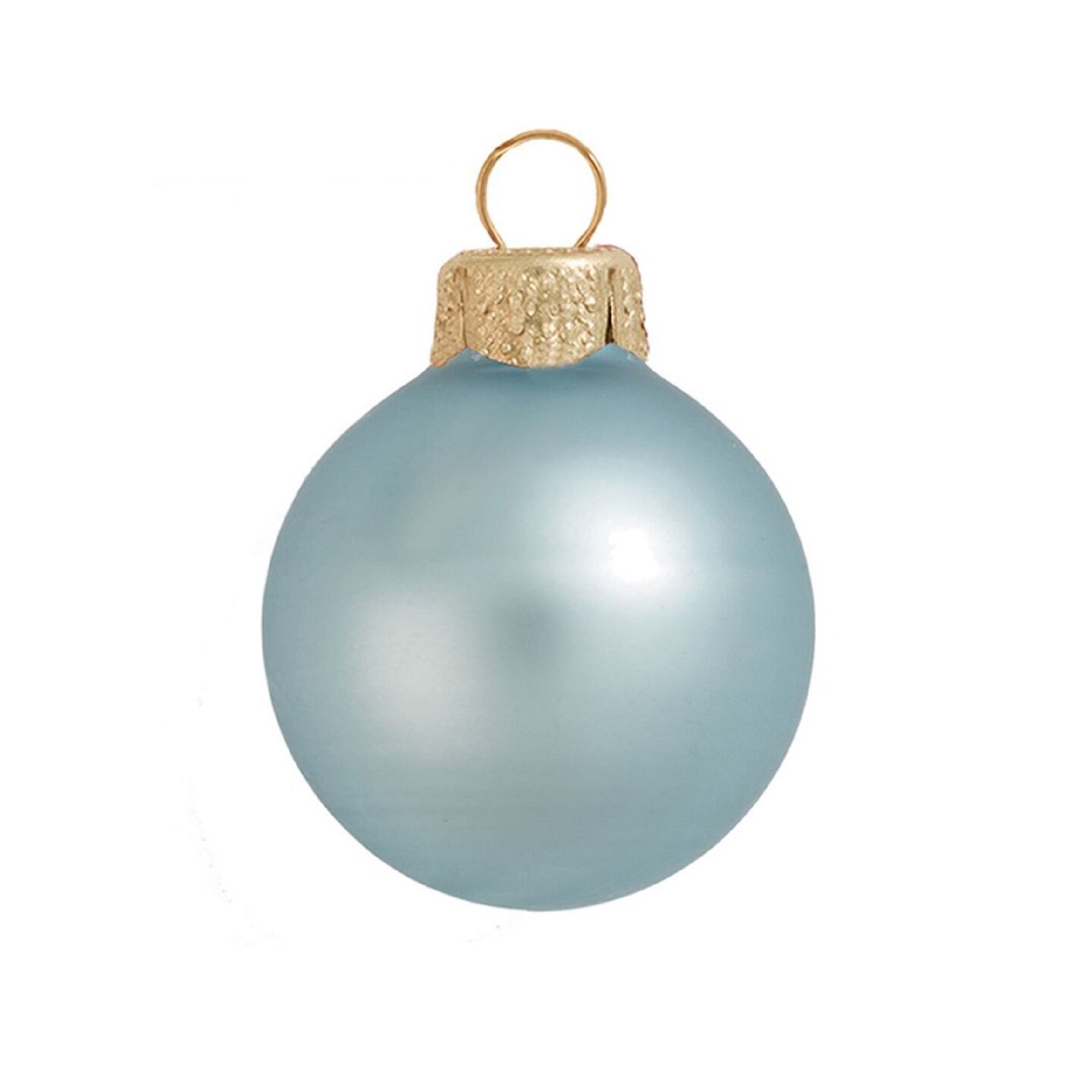 Whitehurst Matte Finish Glass Christmas Ball Ornament - 7&#x22; (180mm) - Baby Blue