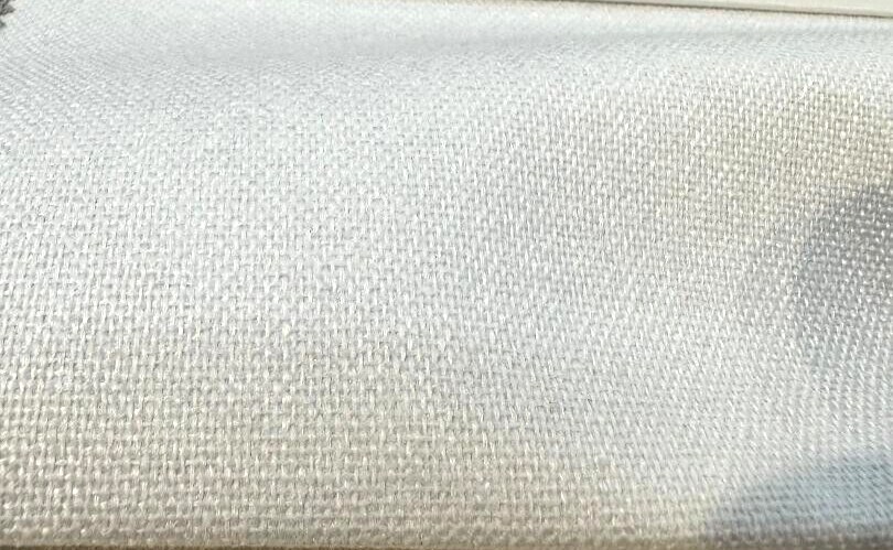 1 Yard Blackout Double Sided White Linen Drapery Fabric 55 Inches Wide