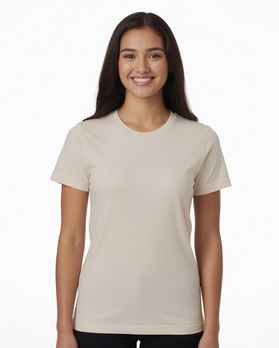 BELLA + CANVAS CVC Short Sleeve Crewneck Jersey T-Shirt for Casual Layering & Custom Printing Essential Tee