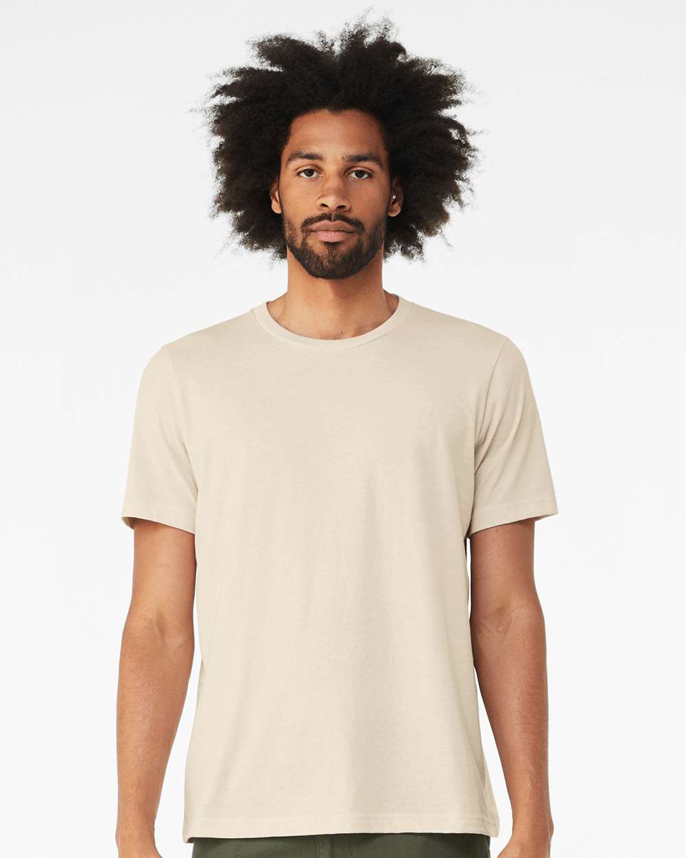 BELLA + CANVAS Short Sleeve CVC Jersey T-Shirt Unisex Fit Wear, Custom Printing Soft Cotton Blend Tee